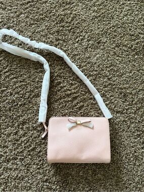 Kate Spade Light Pink Crossbody Bag with Bow Detail